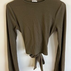 Cotton On Cropped Long Sleeve Top